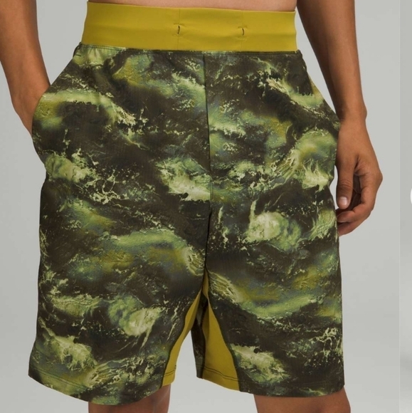 Lululemon T.H.E. Linerless Short 9" High Dive Auric Gold Multi Size XXL - Picture 11 of 11